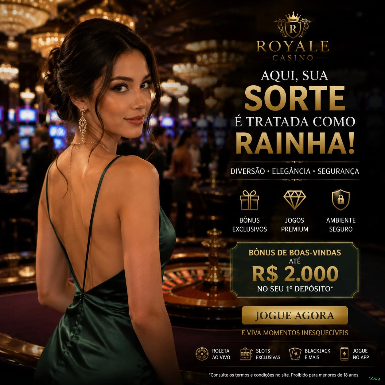 Cassino ao vivo 55pg dealers